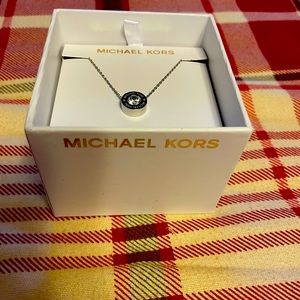 NWOT Michael Kors silver pendant necklace